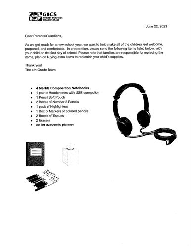 23-24 School Supplies